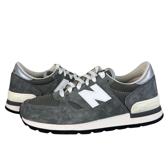 New Balance Men\'s M990GR1 Grey Suede Low Top Sneakers Made in USA (Sz 12) main image 7
